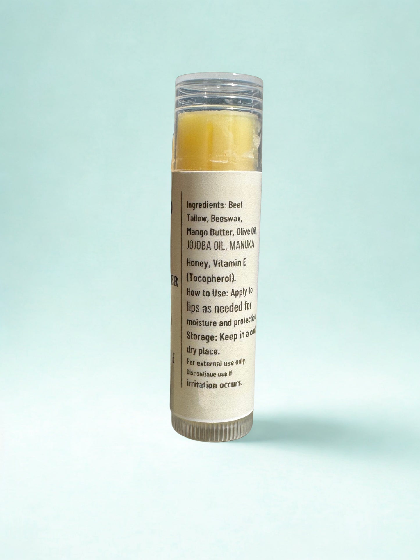Tallow Lip Balm – Natural Healing Lip Moisturizer with Honey & Vitamin E